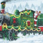 (image for) Santa Express Counted Cross Stitch Kit